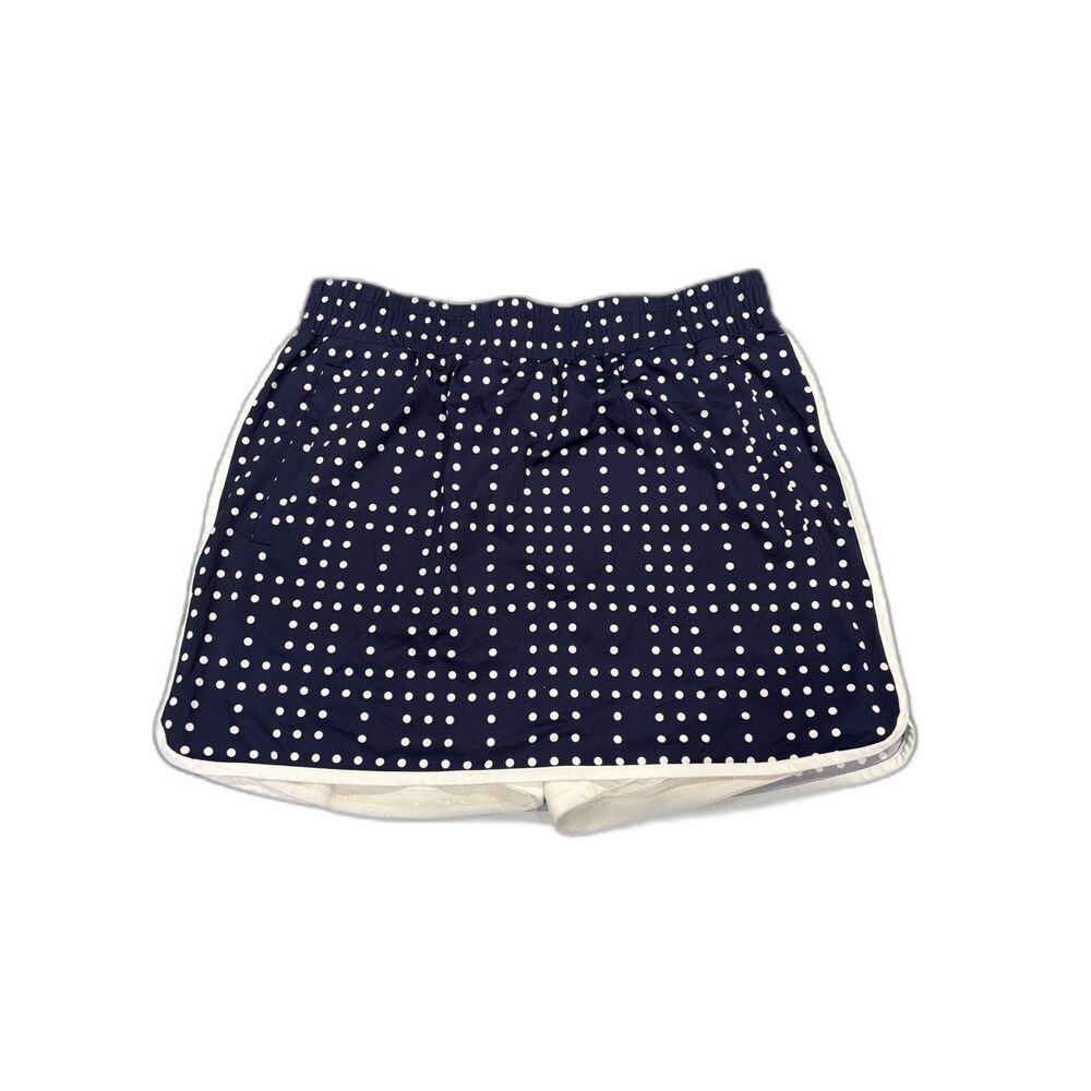Kinona Golf Skort Skirt Womens Size Medium Navy Blue Polka Dot